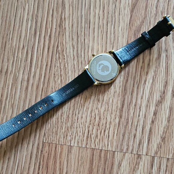 Karl Lagerfeld Women Watch Black Leather Band Gold Tone Case WristWatch main image 13